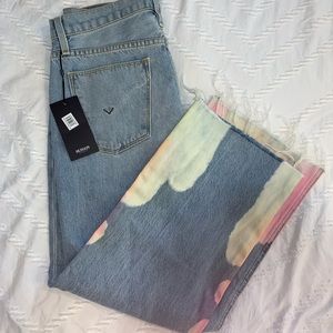 HUDSON colorful acid wash jeans